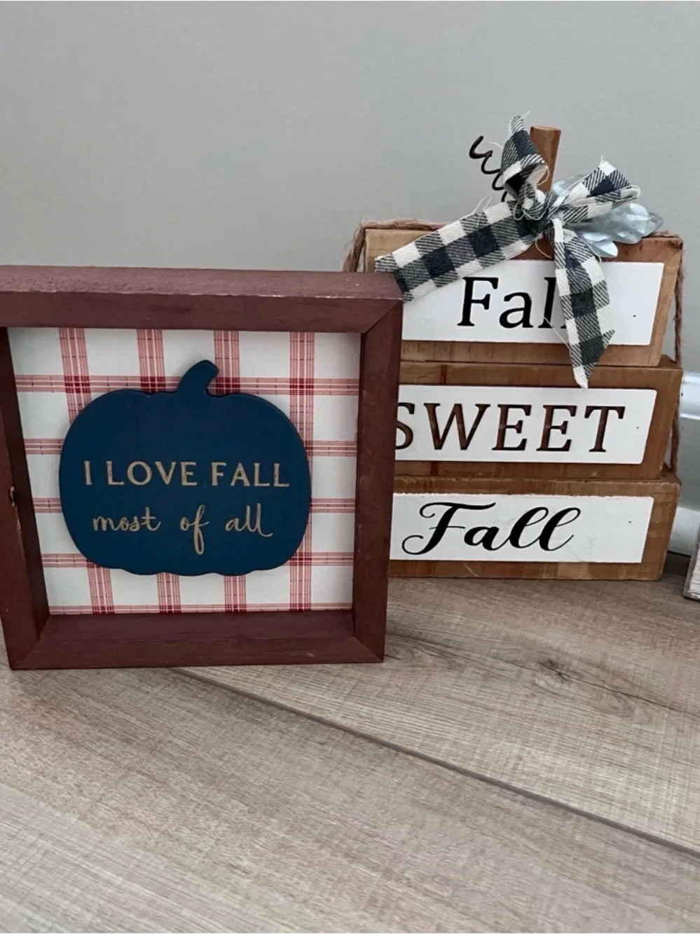 Fall Bundle of Wooden Signs, Truck, Pumpkins, Apples